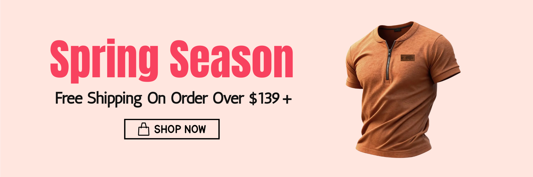 Model wearing a brown shirt